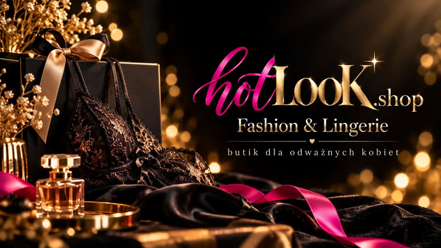 Materiał kampanii hotLooK: czarna koronka i złote detale