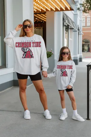 ALABAMA CRIMSON TIDE BIG GOALS KIDS DROP SHOULDER LONG SLEEVE TEE