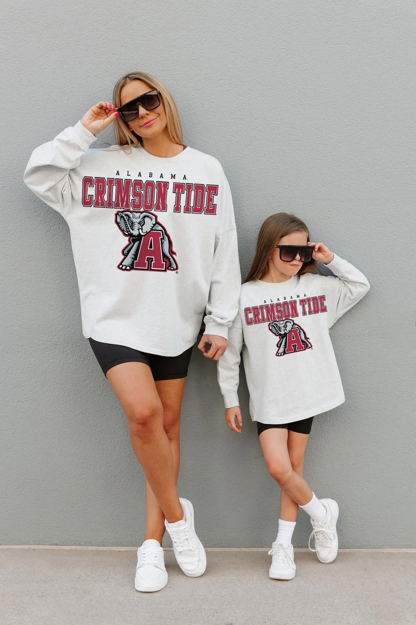 ALABAMA CRIMSON TIDE BIG GOALS KIDS DROP SHOULDER LONG SLEEVE TEE