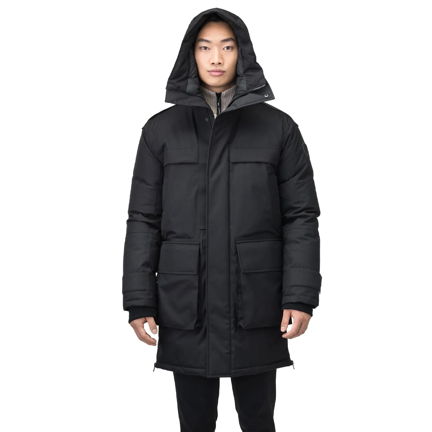 Alum Men's Long Parka Black