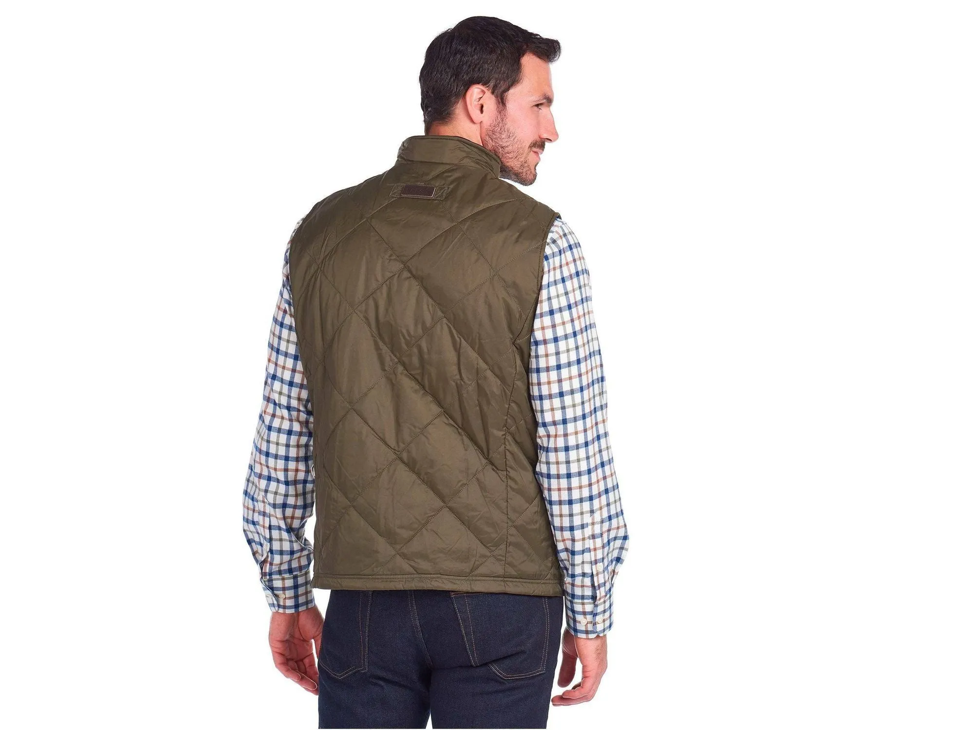 Barbour Finn Gilet Quilted Lightweight Insulated Vest In Olive