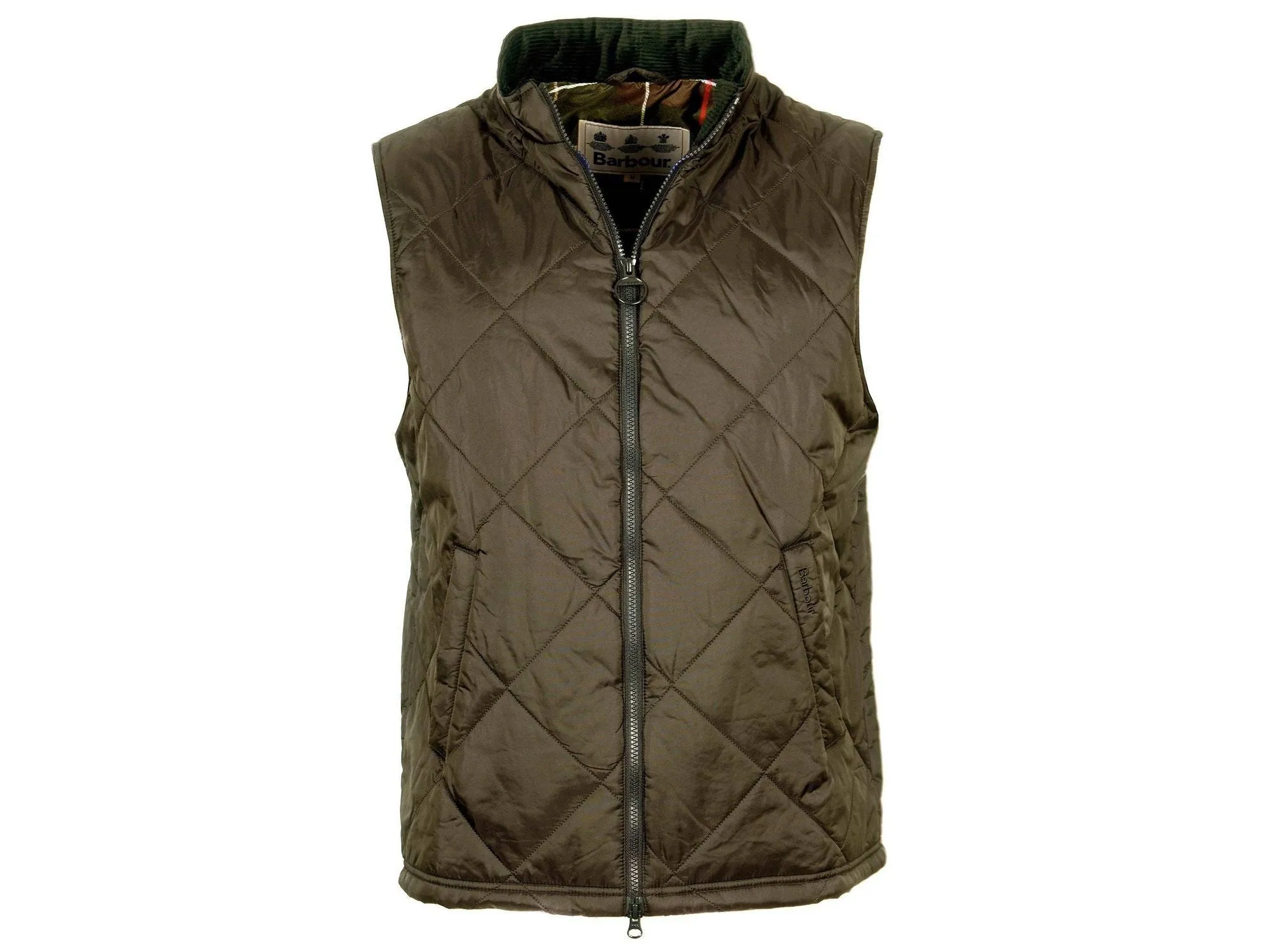 Barbour Finn Gilet Quilted Lightweight Insulated Vest In Olive