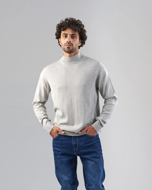 BASIC HIGH NECK SWEATER  - CHINEE