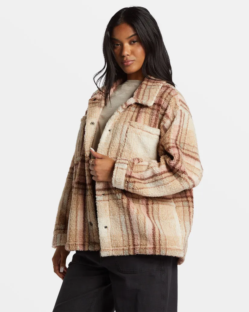 BILLABONG Sundown Plaid Sherpa Jacket