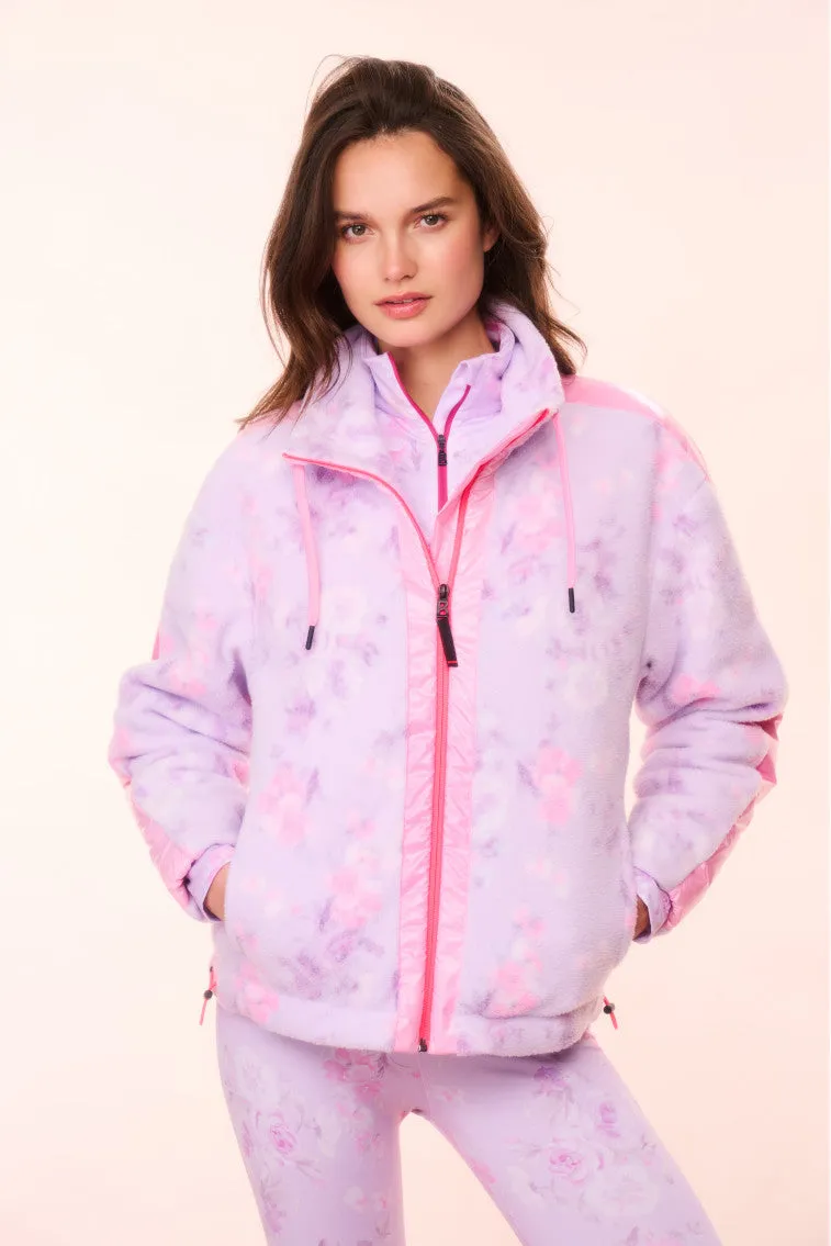 BOGNER FIRE ICE x LoveShackFancy Ninetta Fleece Jacket - HIBISCUS