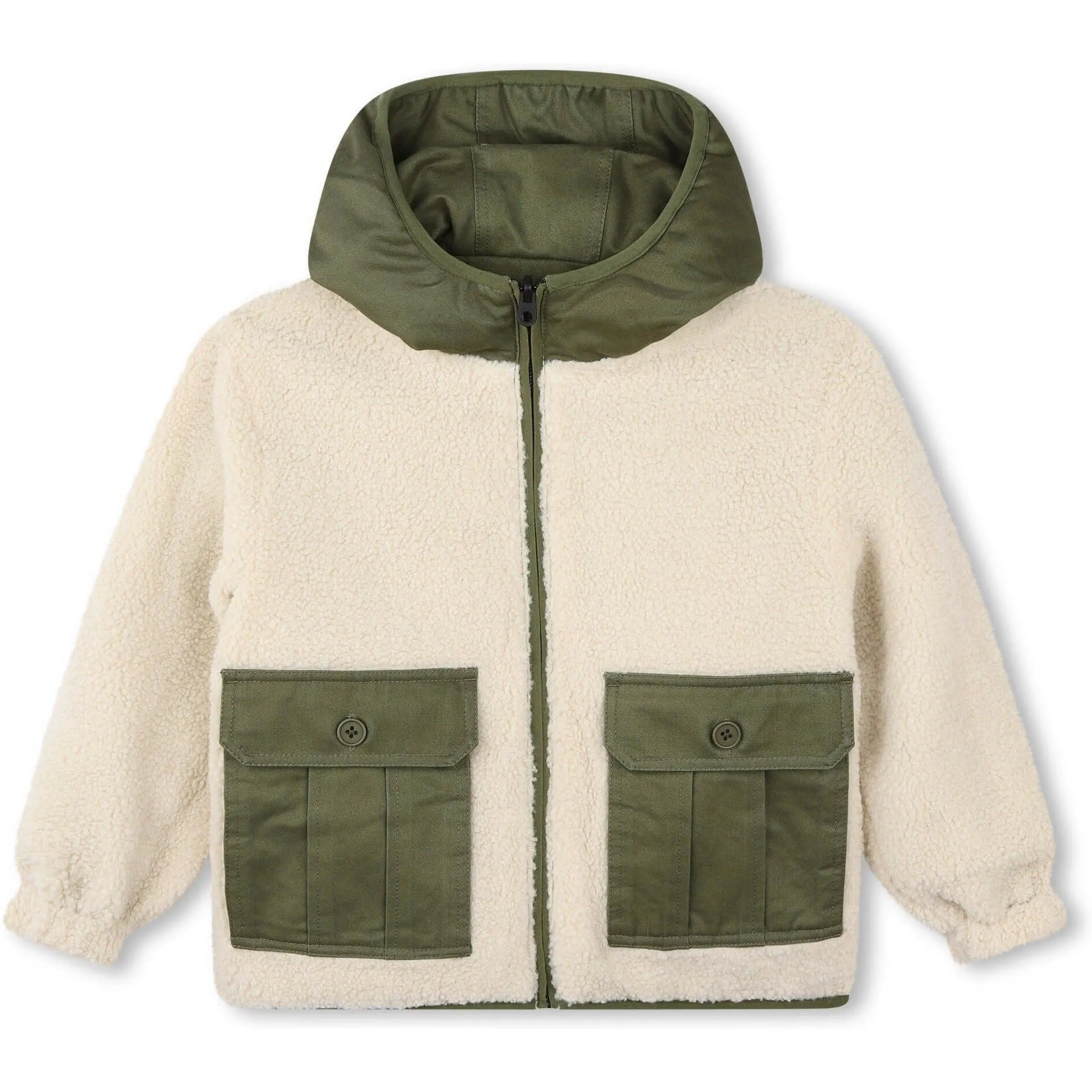 Boys Khaki Reversible Jacket