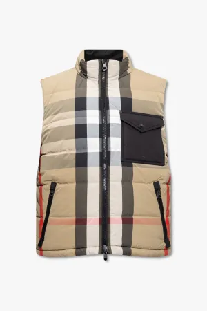 Burberry Elegant Beige Lightweight Quilted Vest