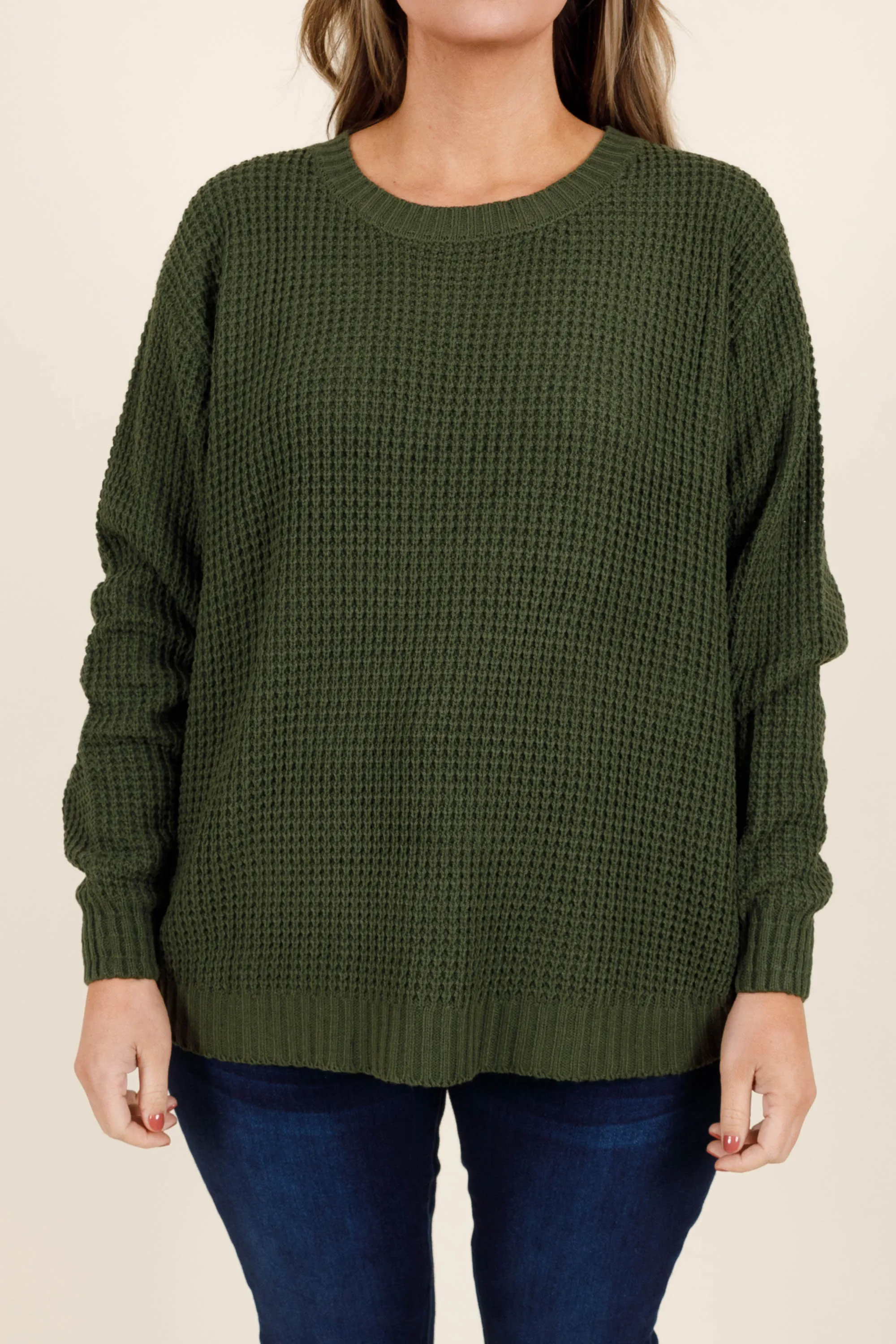 Call Me Tomorrow Sweater, Army Green