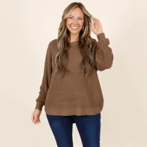 Call Me Tomorrow Sweater, Mocha