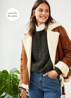 Carey Shearling Aviator Jacket