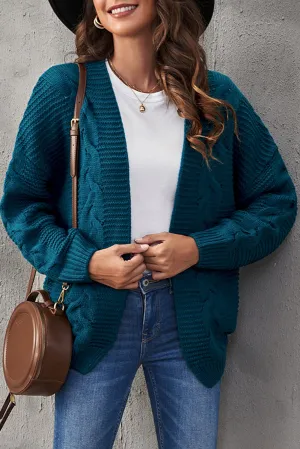 Chunky Wide Long Sleeve Knit Cardigan