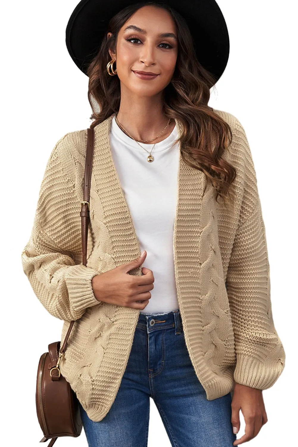 Chunky Wide Long Sleeve Knit Cardigan