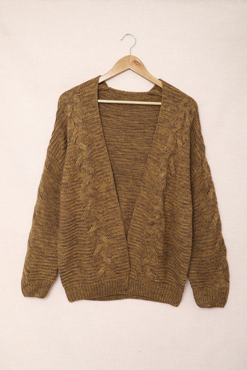 Chunky Wide Long Sleeve Knit Cardigan