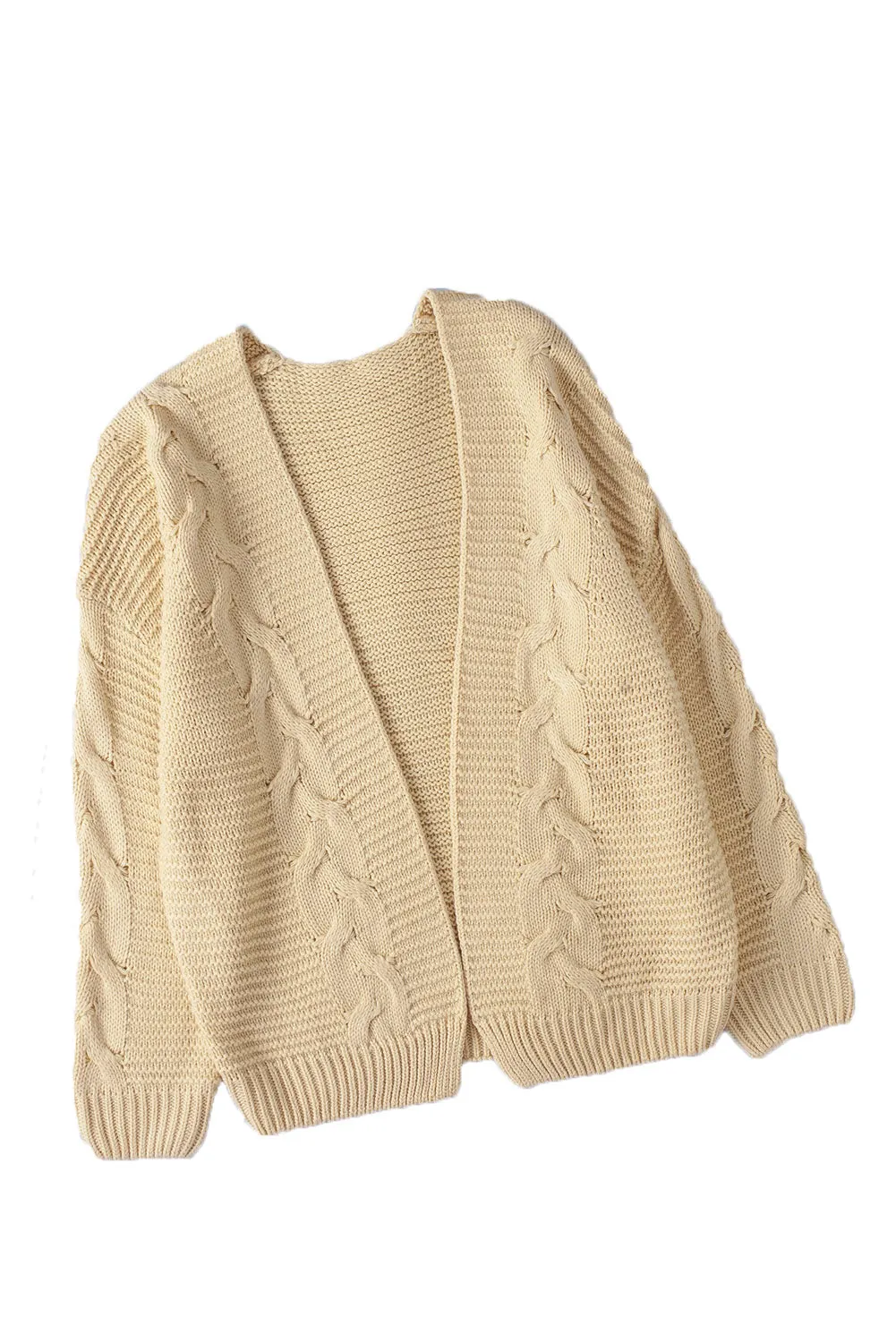 Chunky Wide Long Sleeve Knit Cardigan