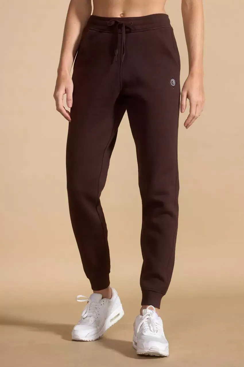 Comfort Fleece Jogger - Chocolate Brown