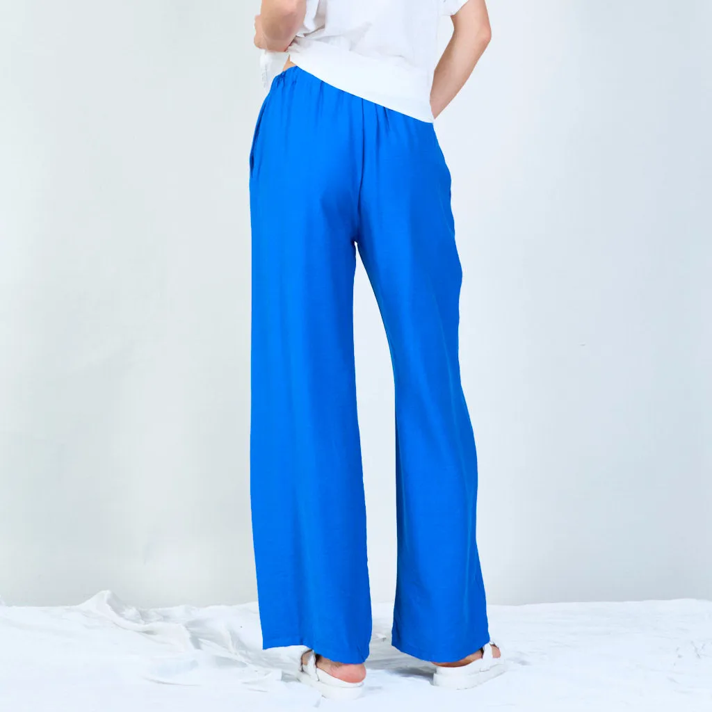 Comfortable wide-leg drawstring pants wholesale