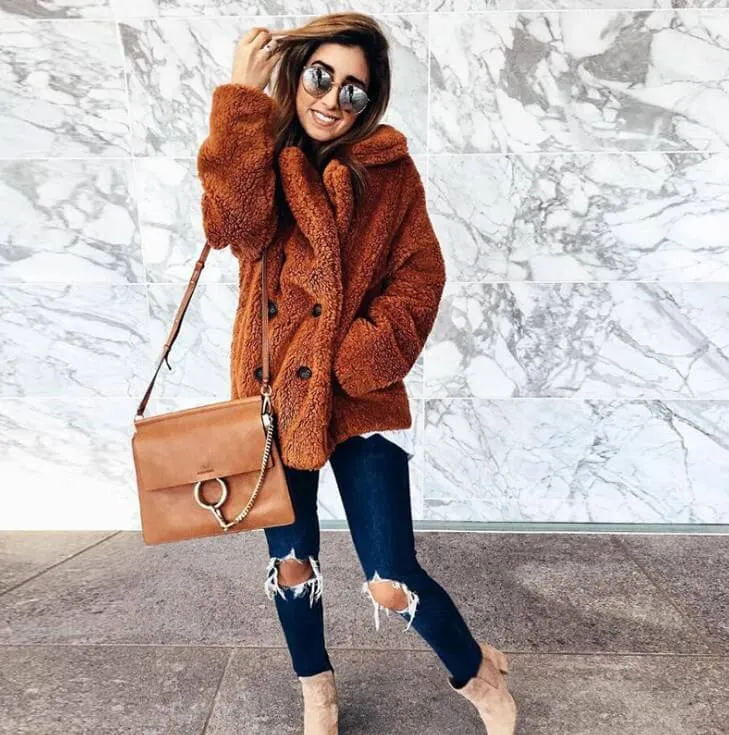 Cozy Fall Button Teddy Jacket  COLORS