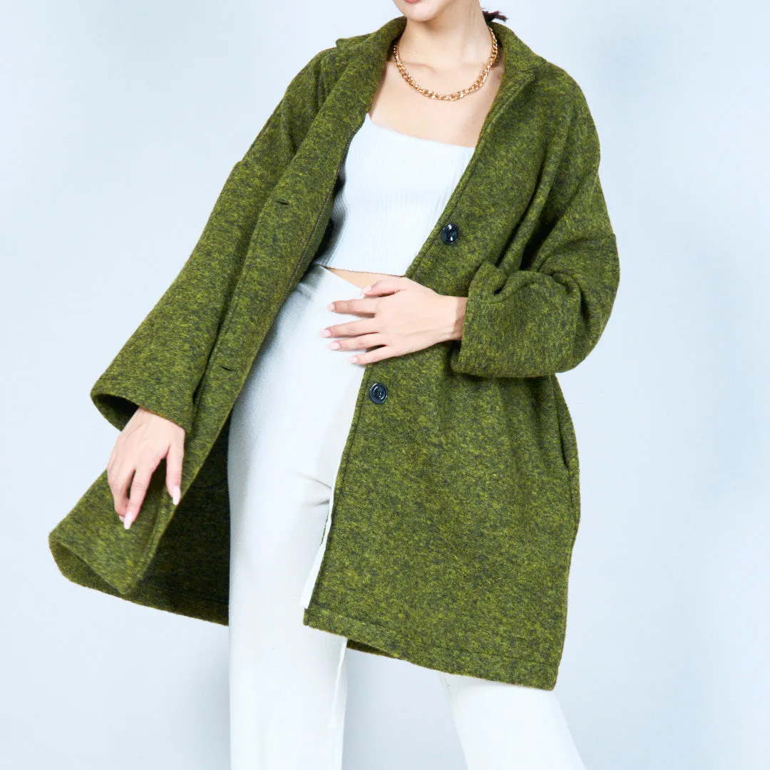 Cozy oversized knit jacket wholesale