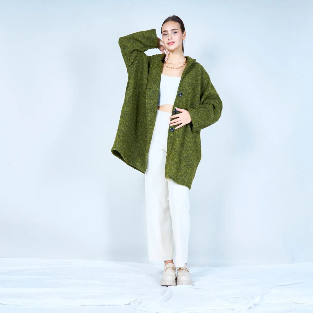 Cozy oversized knit jacket wholesale