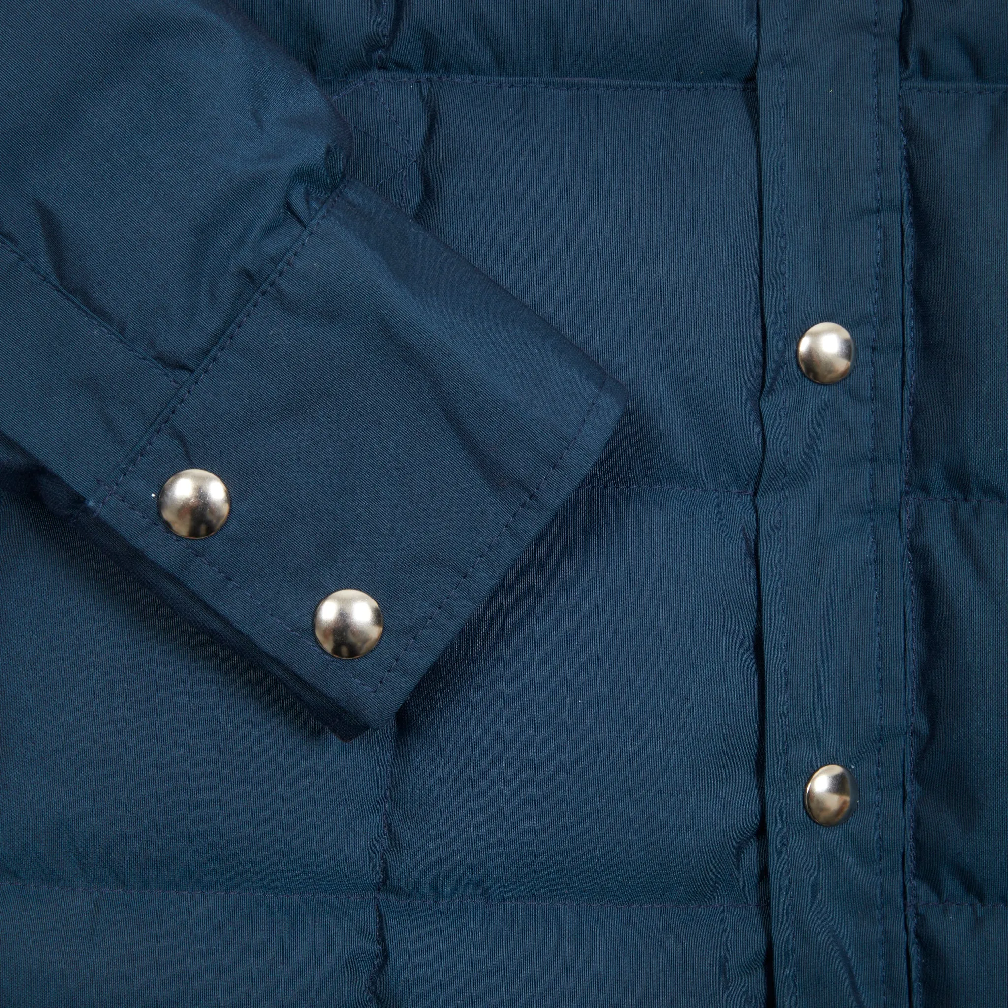 Crescent Down Works 60/40 Down Shirt in Navy/Navy