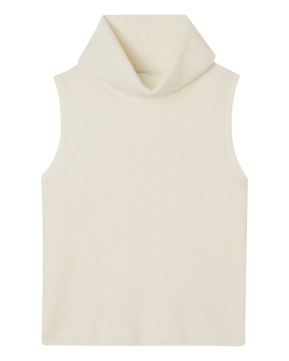 Cropped Sleeveless Turtleneck