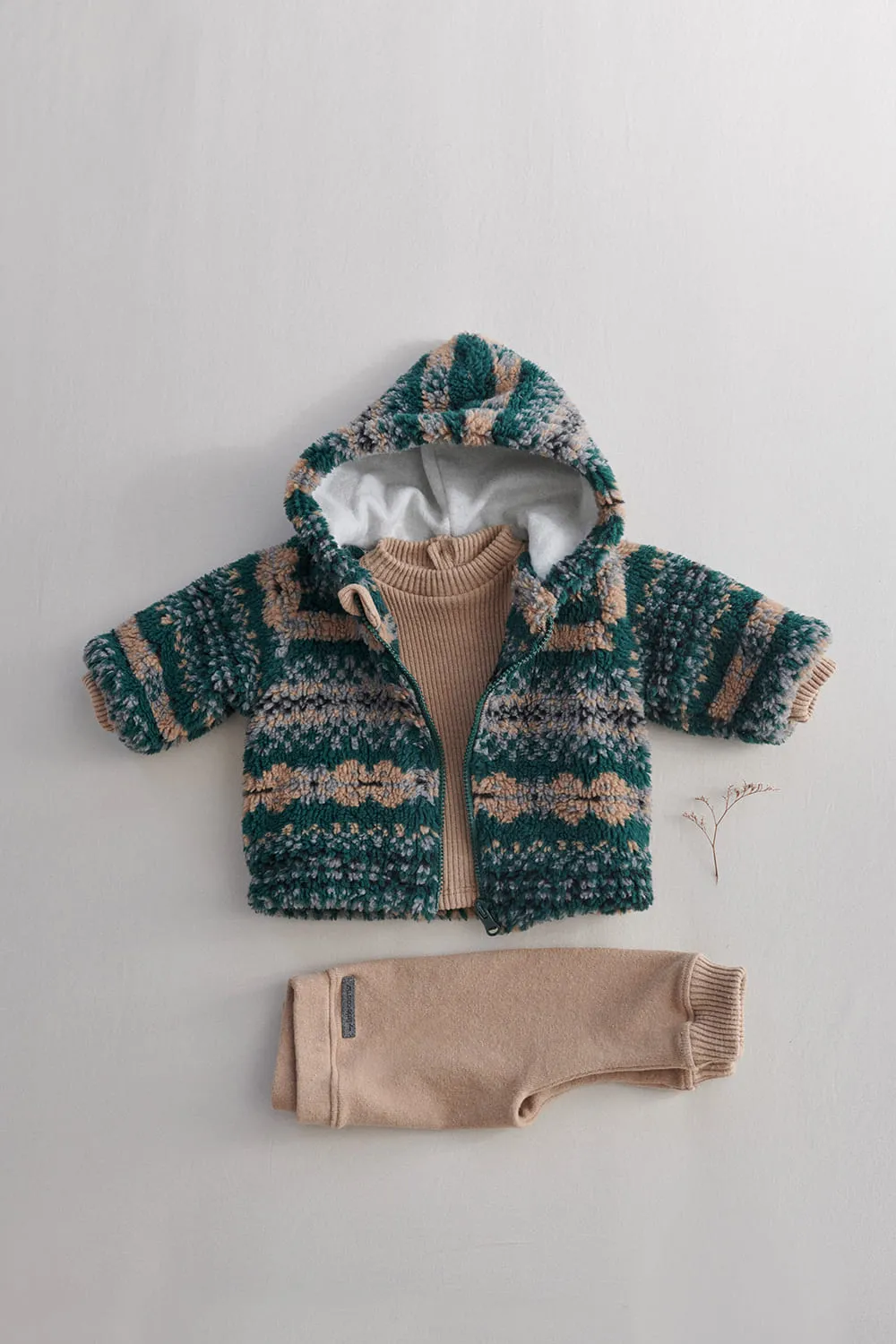 Ethnic Sherpa Baby Jacket