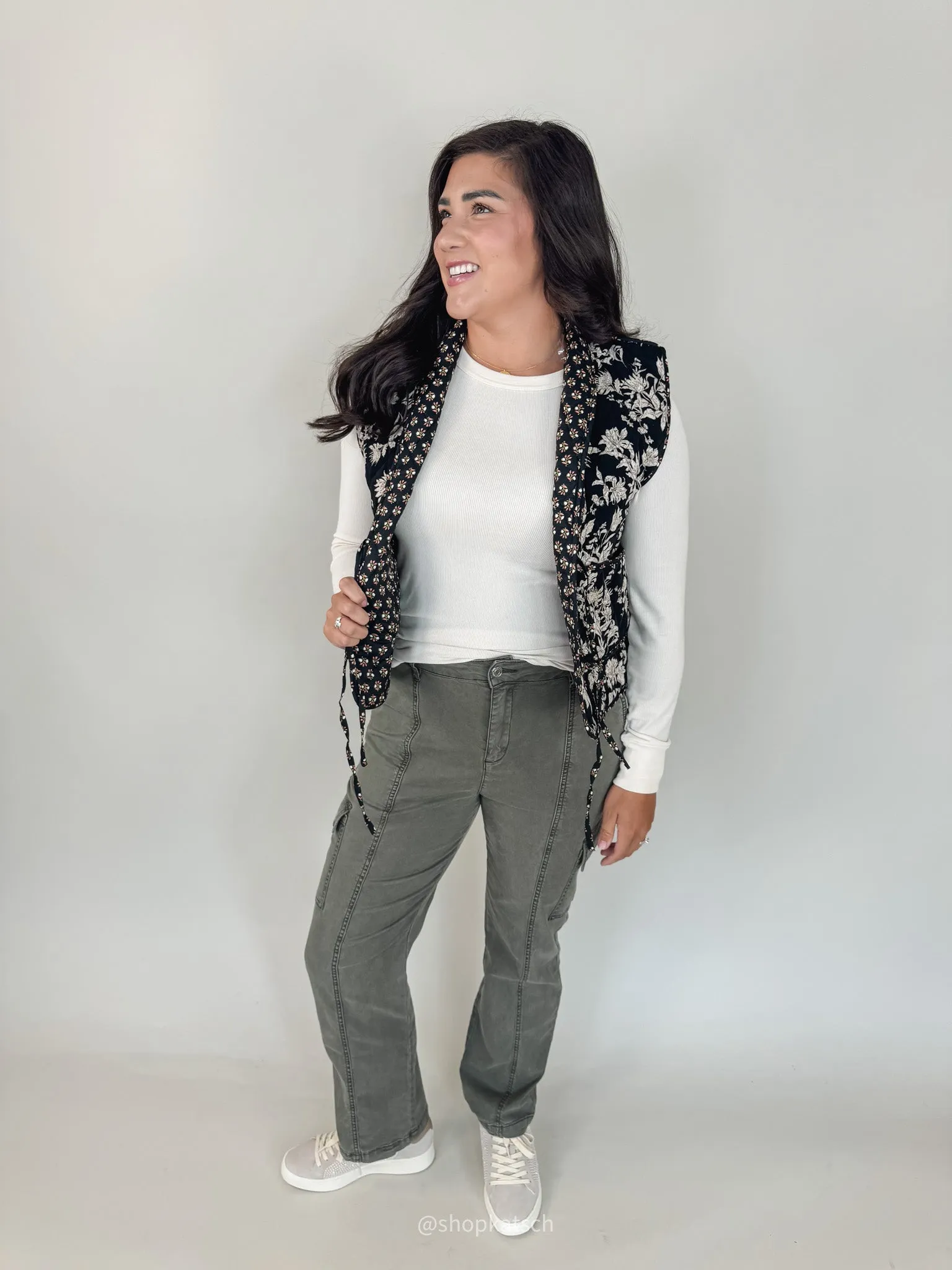 Fiona Floral Quilted Vest