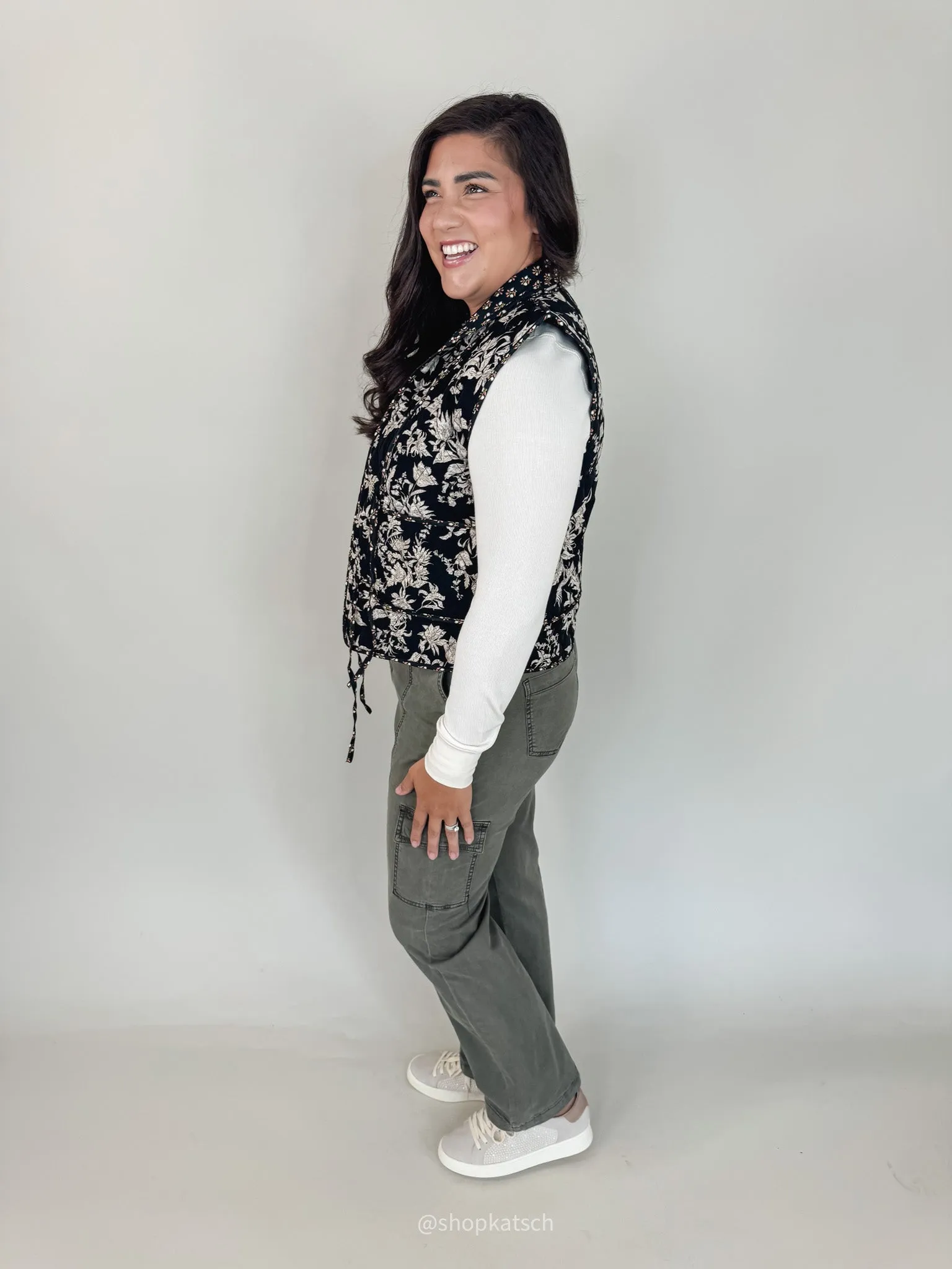 Fiona Floral Quilted Vest