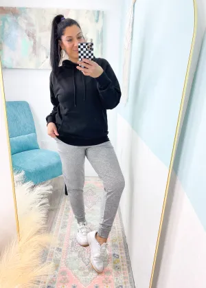 'Fiona' Heather Gray Boyfriend Fit French Terry Joggers