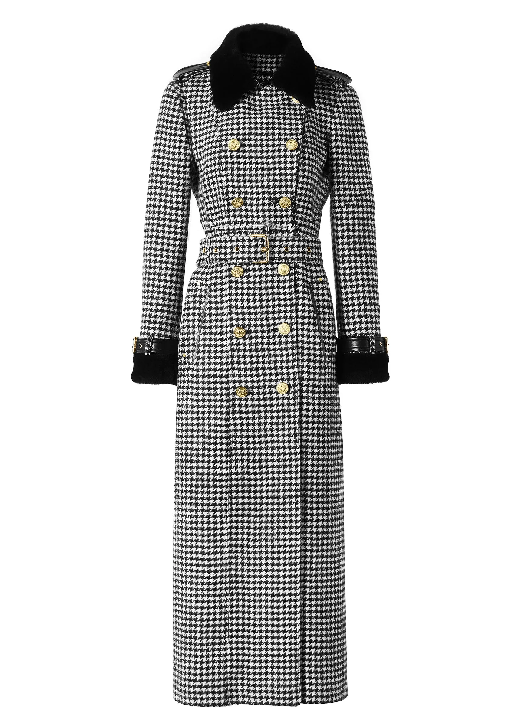 Gold Label Trench (Houndstooth)