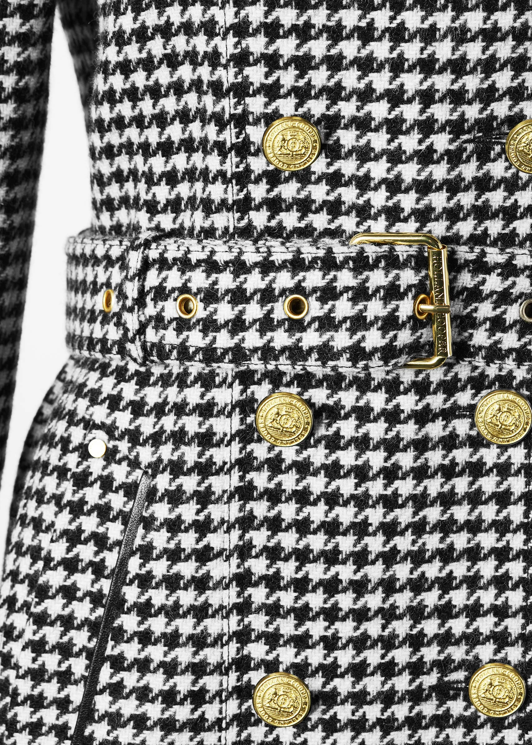 Gold Label Trench (Houndstooth)