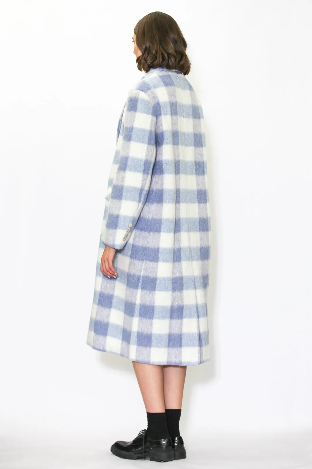 Heavy Wool Pastel Blue Coat