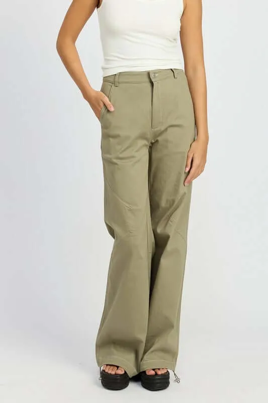 High Waist Wide Leg Pants