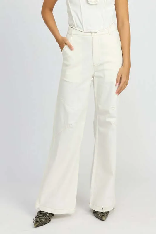 High Waist Wide Leg Pants