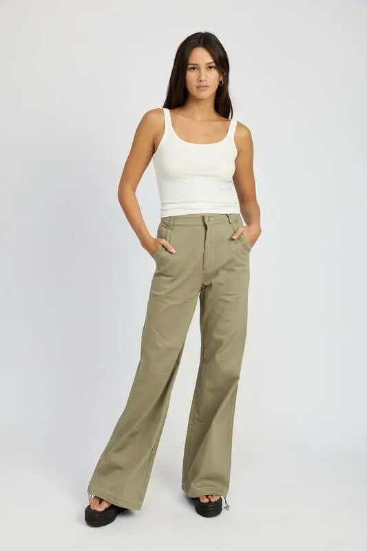 High Waist Wide Leg Pants