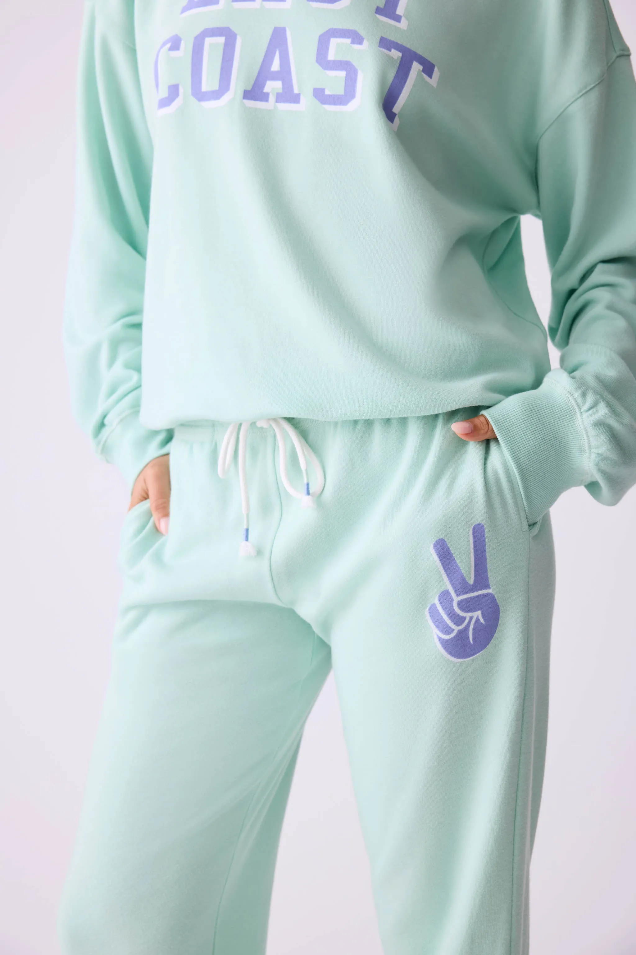 Home Base East Coast Graphic Fleece Jogger Set