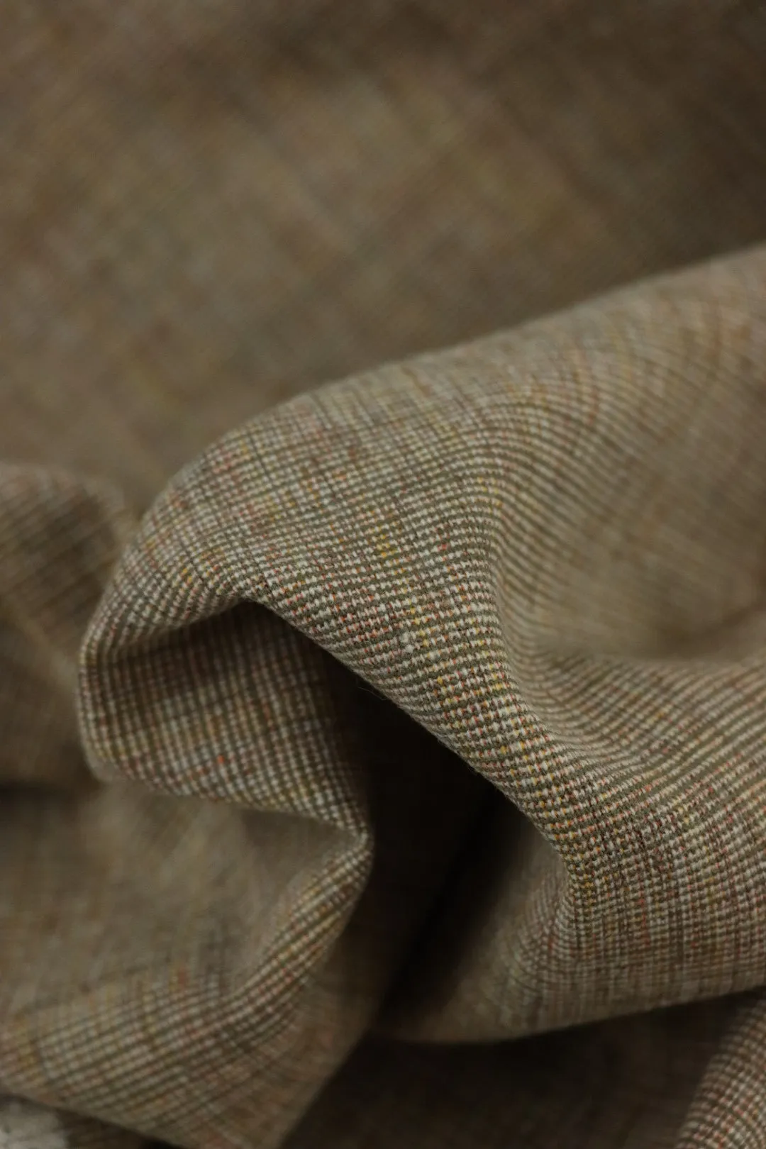 Honey Oak Japanese Cotton Wool Tweed Mid-Weight Woven | By The Half Yard