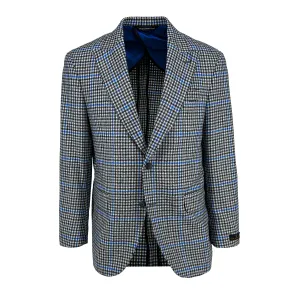 Houndstooth Sport Coat with Blue Windowpane