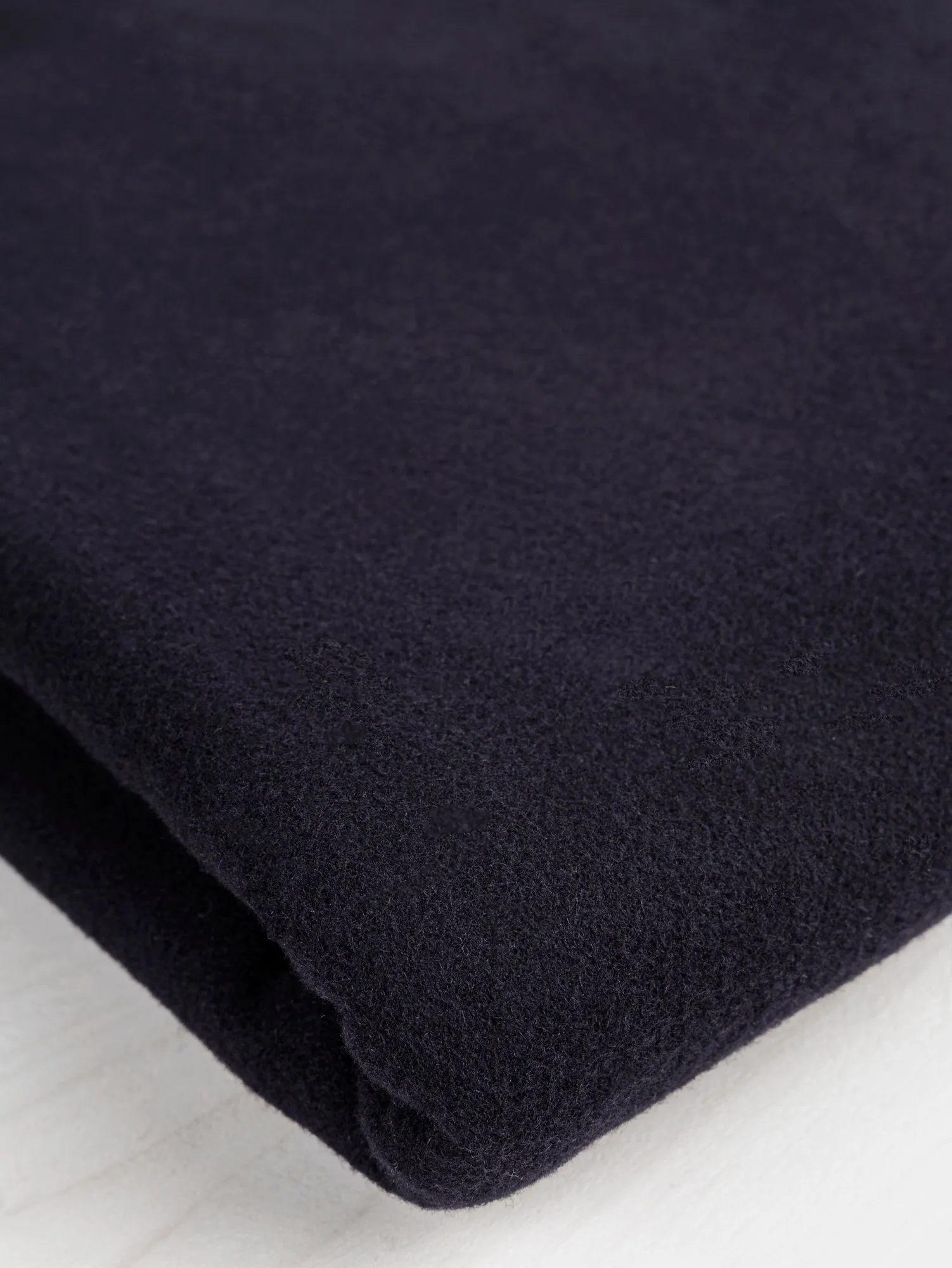 Italian Melton Wool Blend Coating Deadstock - Navy