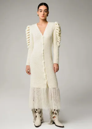 Ivory Fringe Dress