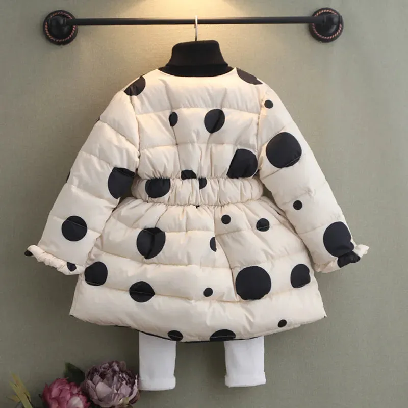 Ke'mora Outerwear Polka Dot Coat For Kids