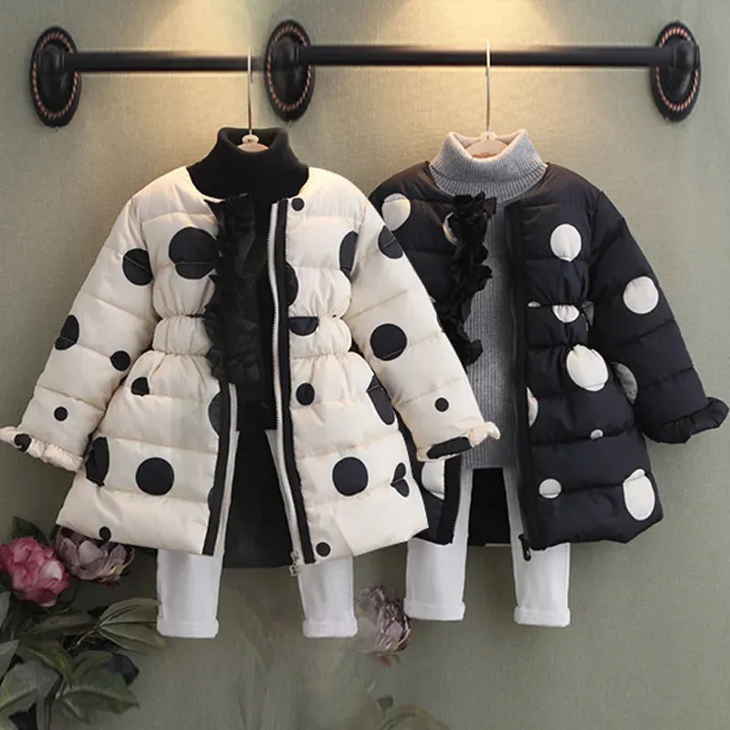 Ke'mora Outerwear Polka Dot Coat For Kids