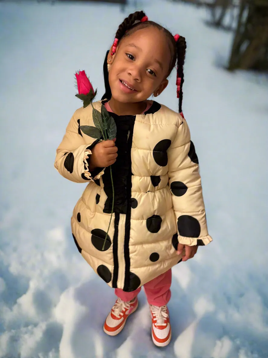 Ke'mora Outerwear Polka Dot Coat For Kids