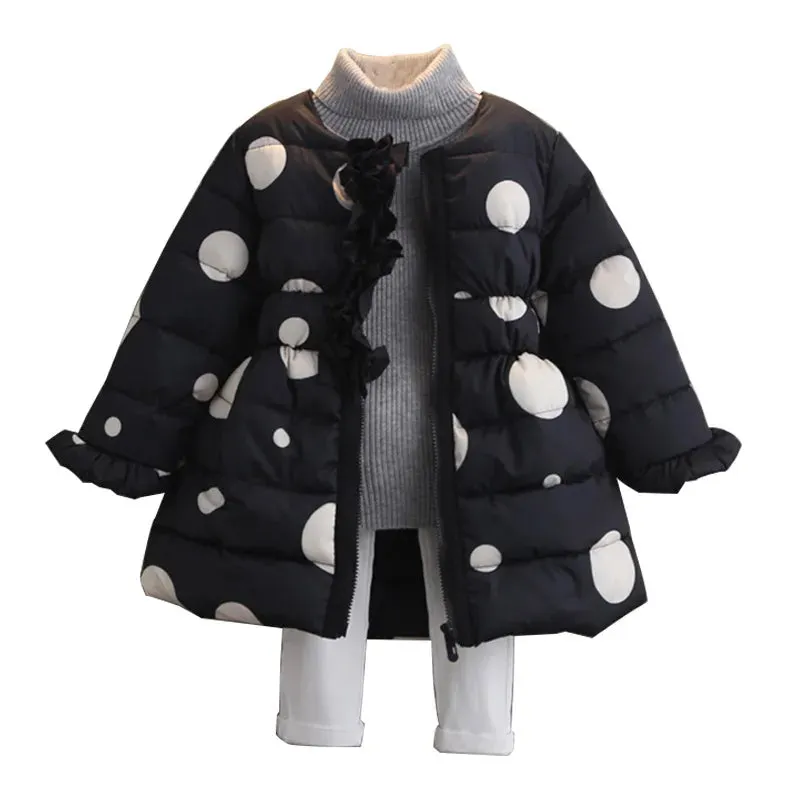 Ke'mora Outerwear Polka Dot Coat For Kids