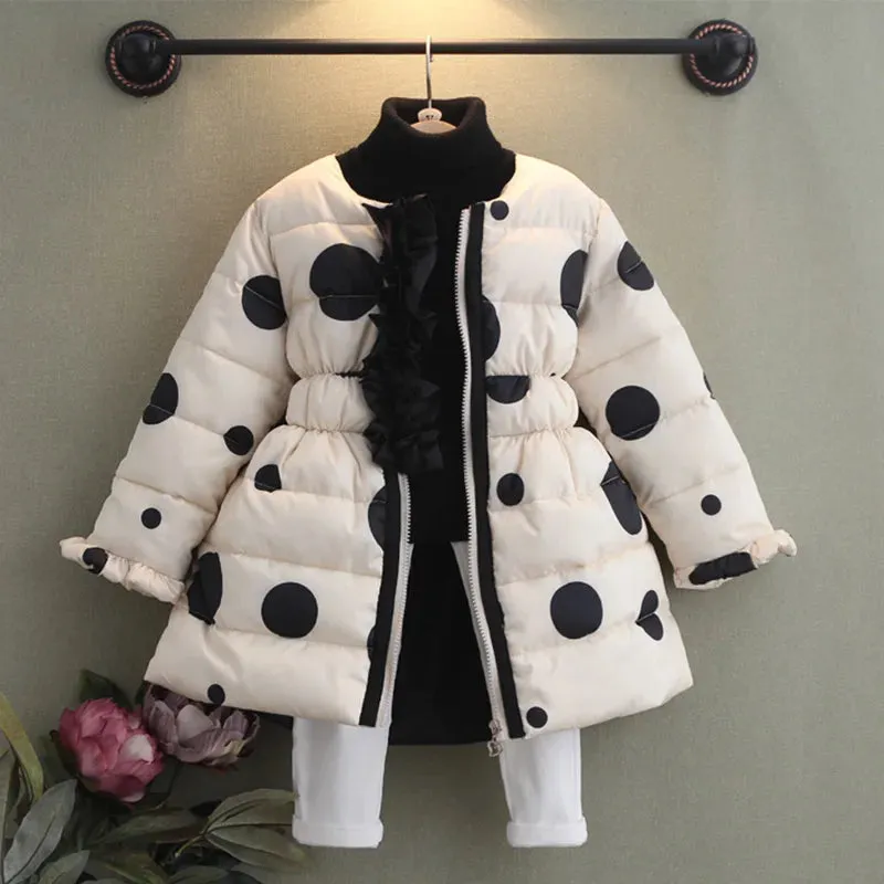 Ke'mora Outerwear Polka Dot Coat For Kids