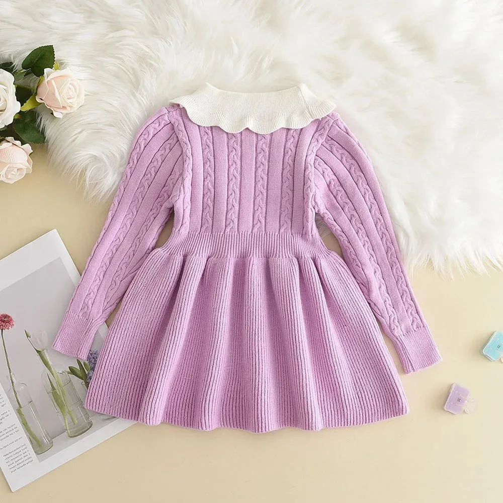 Knitted Princess Sweater Dress