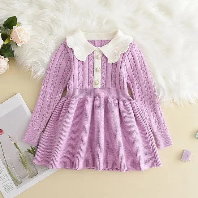 Knitted Princess Sweater Dress