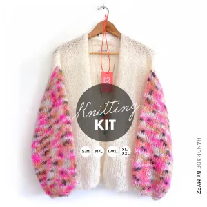 Knitting kit – MYPZ Basic Light Mohair Cardigan Brighter Days No10 (ENG-NL)