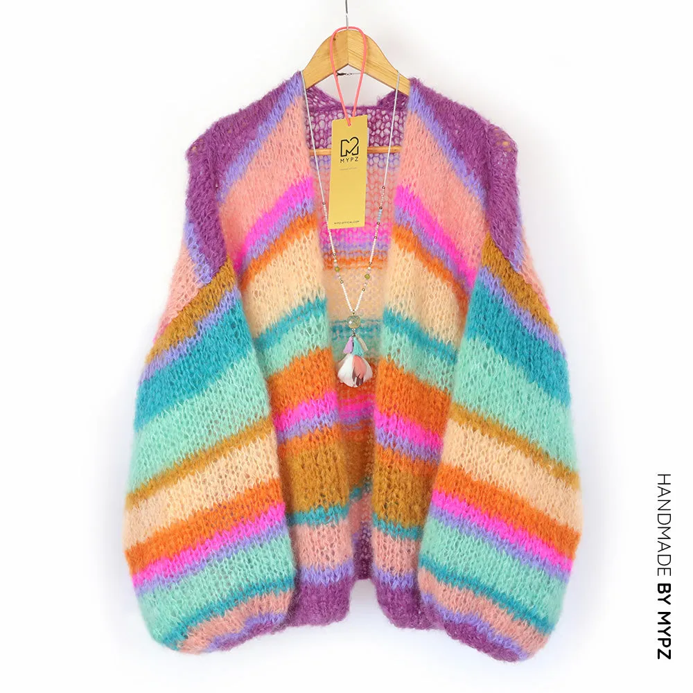 Knitting pattern – MYPZ Basic Light Mohair Cardigan Crystal No10 (ENG-NL-DE)