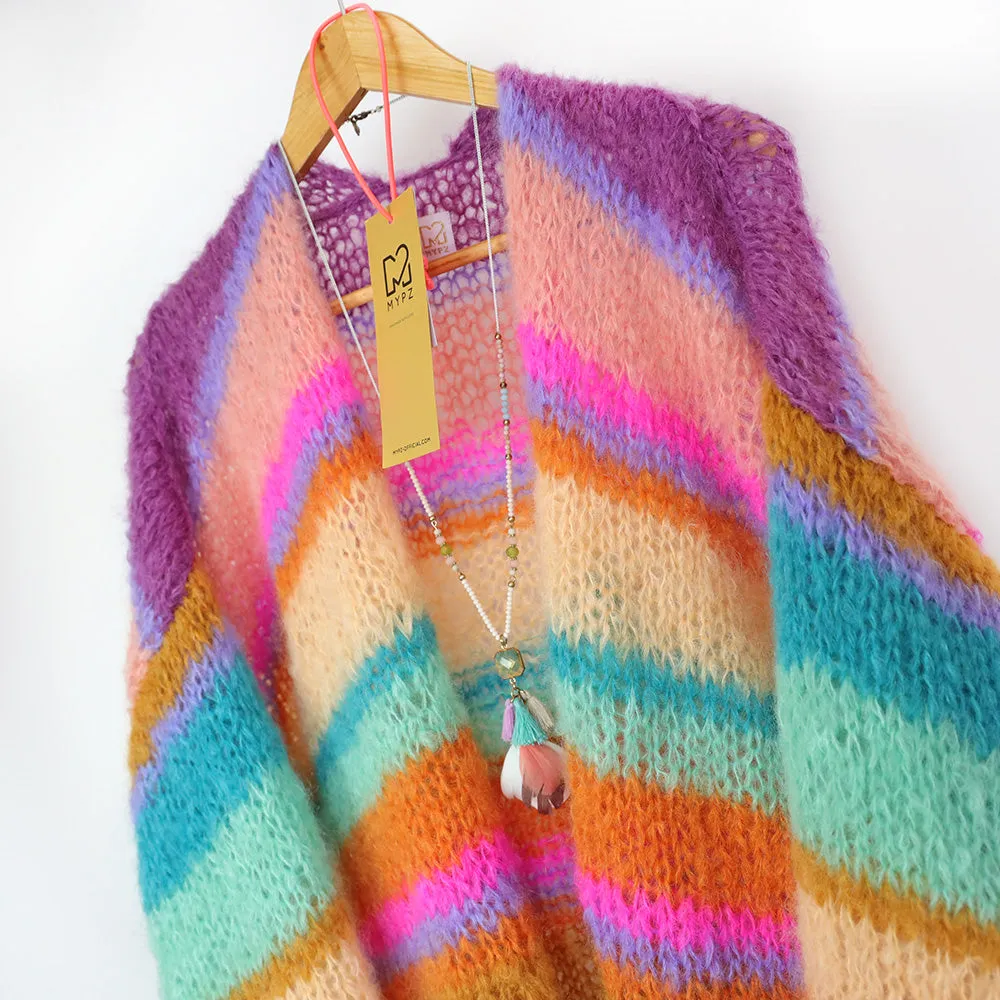 Knitting pattern – MYPZ Basic Light Mohair Cardigan Crystal No10 (ENG-NL-DE)